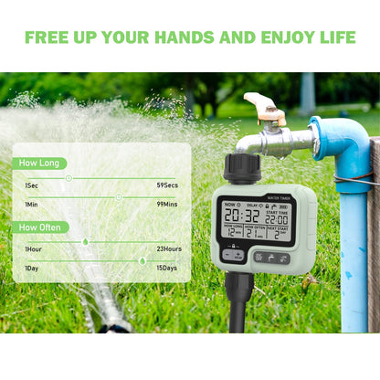 Eshico HCT-322 Automatic Water Timer Garden Digital Irrigation Machine Intelligent Sprinkler Outdoor Use to Save Water &amp;Time