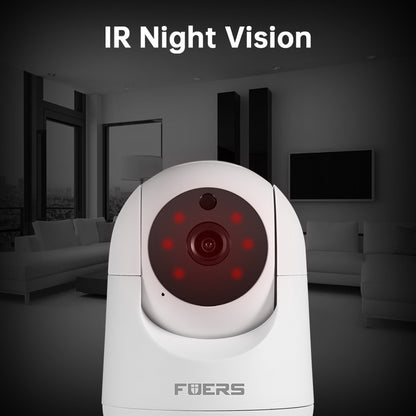 Fuers 3MP IP Camera Tuya Smart Home Indoor WiFi Wireless Surveillance Camera Automatic Tracking CCTV Security Baby Pet Monitor