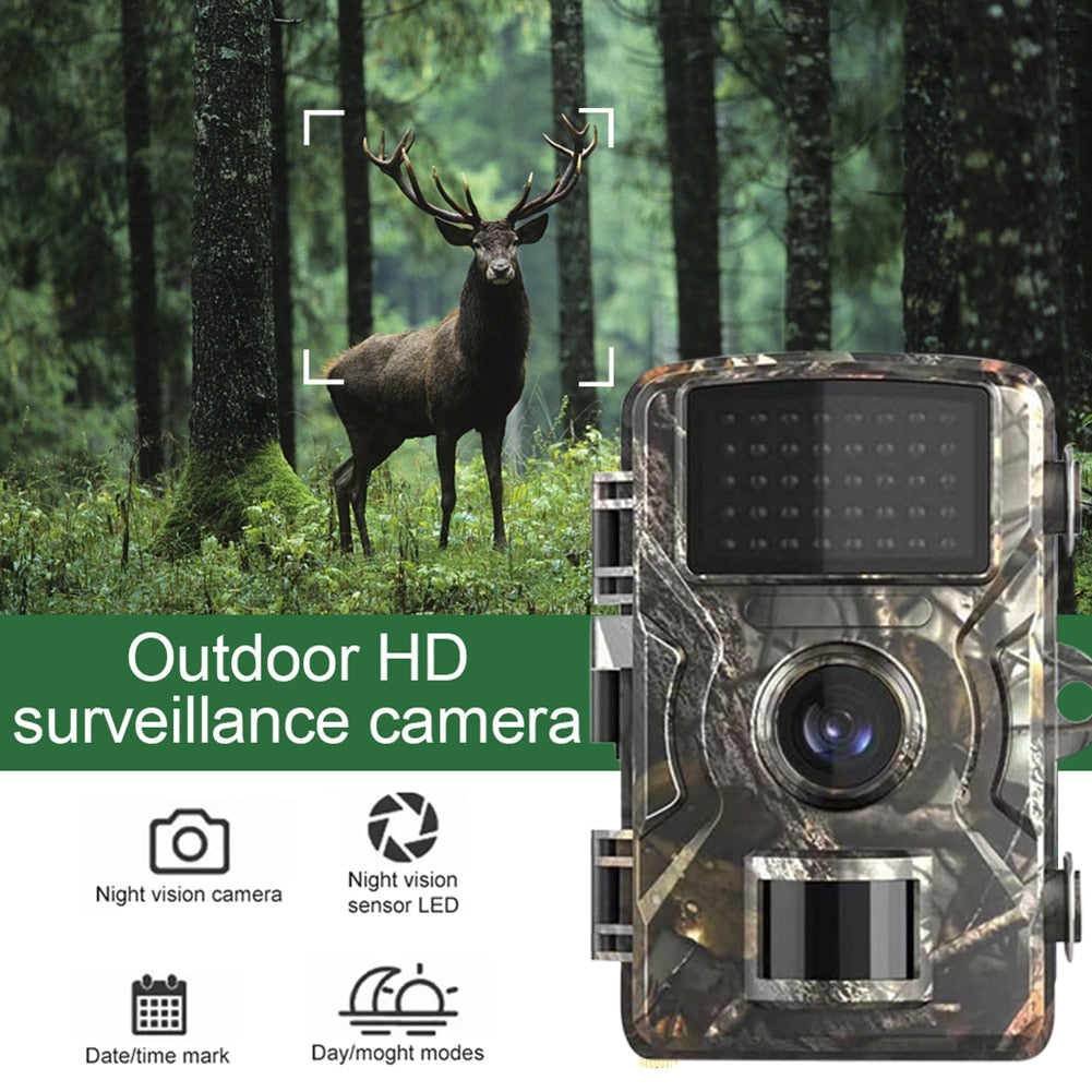 128GB Hunting Trail Camera Wildlife Camera With Night Vision Motion Activated Outdoor Trail Camera Trigger Wildlife Scouting