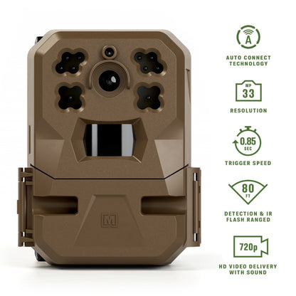 Hunting Cameras Mobile EDGE Nationwide Infrared Cellular Trail Camera with Built-in Memory and 33MP Images