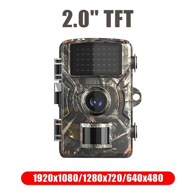 128GB Hunting Trail Camera Wildlife Camera With Night Vision Motion Activated Outdoor Trail Camera Trigger Wildlife Scouting