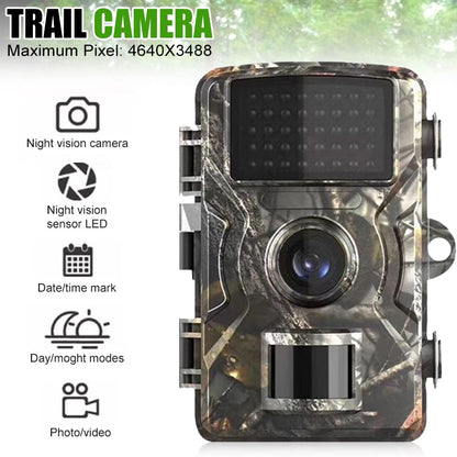 128GB Hunting Trail Camera Wildlife Camera With Night Vision Motion Activated Outdoor Trail Camera Trigger Wildlife Scouting