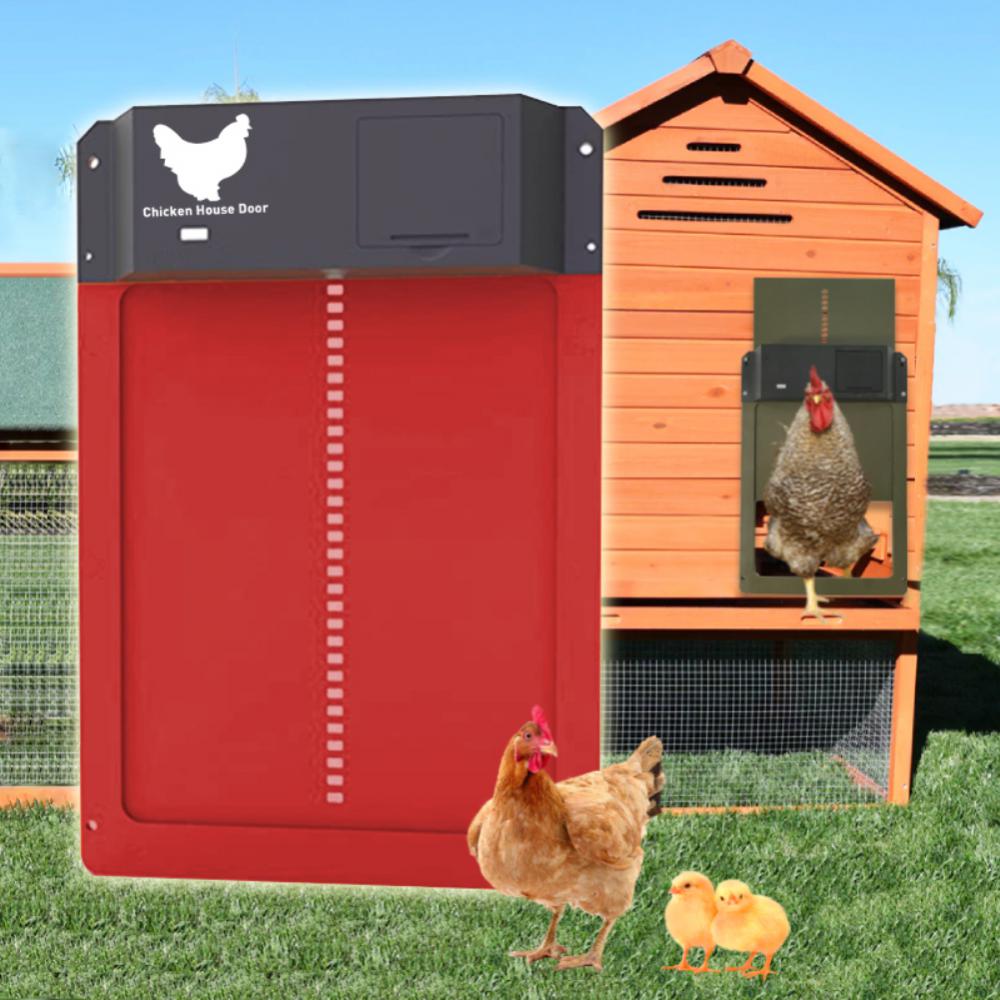 Automatic Chicken Coop Door Light Sensor Automatic Chicken House Door High Quality And Practical Chicken Pets Duck Cages Door