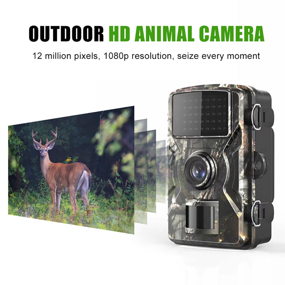 128GB Hunting Trail Camera Wildlife Camera With Night Vision Motion Activated Outdoor Trail Camera Trigger Wildlife Scouting