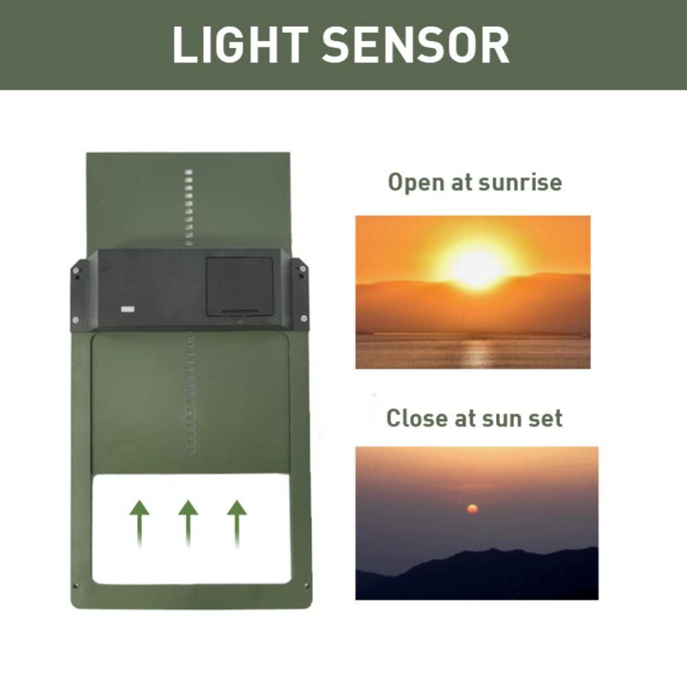 Automatic Chicken Coop Door Light Sensor Automatic Chicken House Door High Quality And Practical Chicken Pets Duck Cages Door