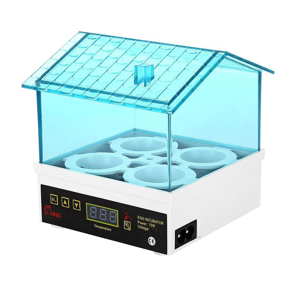 Mini 7 Egg Incubator Poultry Incubator Brooder Digital Temperature Farm Hatchery Egg Incubator Chicken Duck Bird Pigeon Hatcher